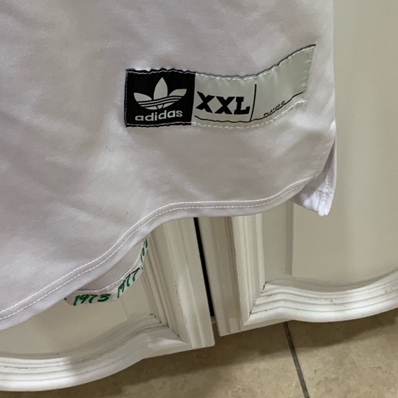 Notre Dame White Green XXL Jersey #5 PreOwned  some peeled off letters on back - Picture 4 of 10